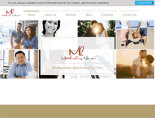 Tablet Screenshot of matchmakinghawaii.com